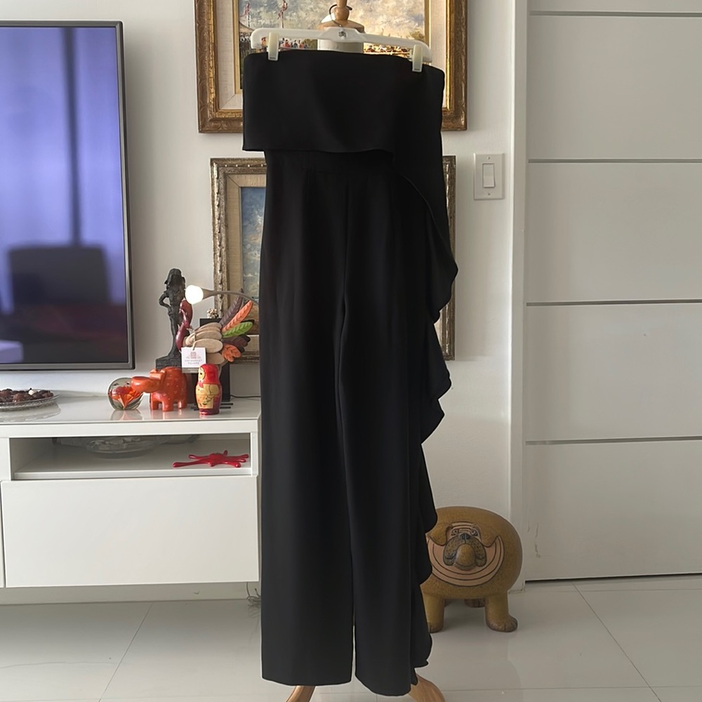 Eliza J Black Strapless Sleeveless Special Occassion/Cocktail/Party Jumpsuit